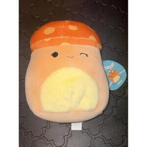NEW Squishmallows 8" Inch Alba the Orange & Yellow Spotted Mushroom Food Squad